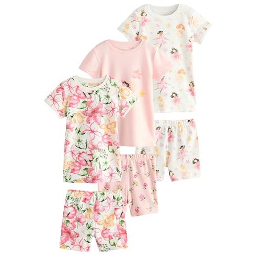 NEXT ragazza confezione da 3 pigiami corti fata rosa 2 anni