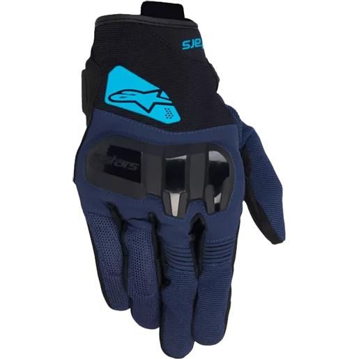 Alpinestars guanti da moto Alpinestars chrome v2 nero-blu-azzurro, 3xl