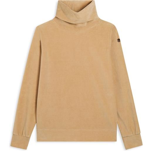 Freddy felpa in ciniglia a righe con collo alto