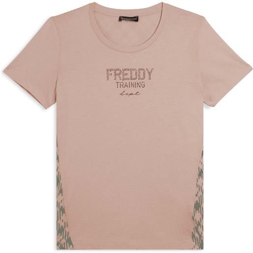 Freddy t-shirt raglan con inserto geometrico