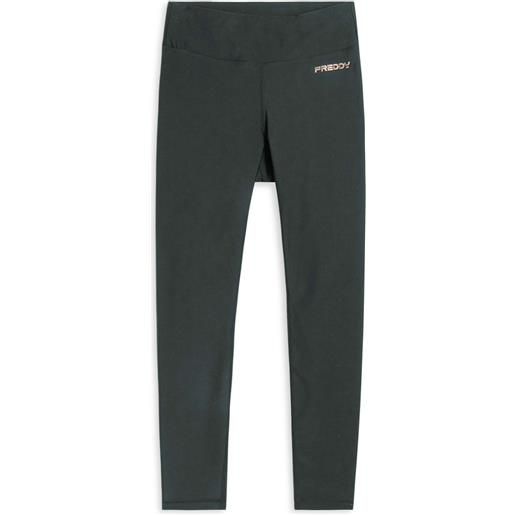 Freddy leggings sportivi skinny 7/8 a vita alta con tasca interna