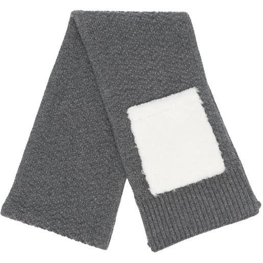Thom Browne sciarpa a coste - grigio