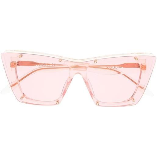 Alexander McQueen Eyewear occhiali da sole cat-eye - giallo