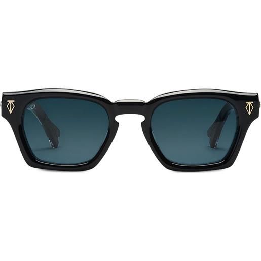 T Henri Eyewear occhiali da sole gyra rettangolari - nero