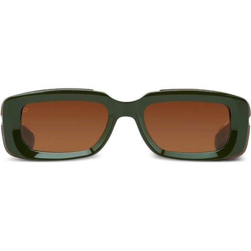 T Henri Eyewear occhiali da sole yurus rettangolari - verde