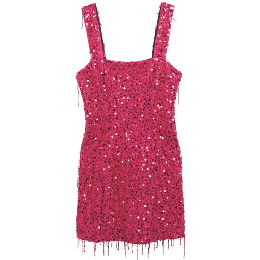 Simkhai abito noemi corto con paillettes - rosa