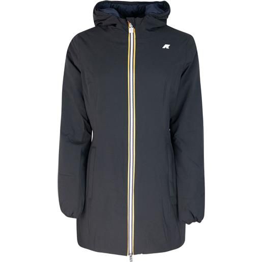 K-Way cappotto con zip - nero