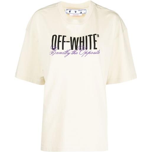 Off-White t-shirt con stampa - toni neutri
