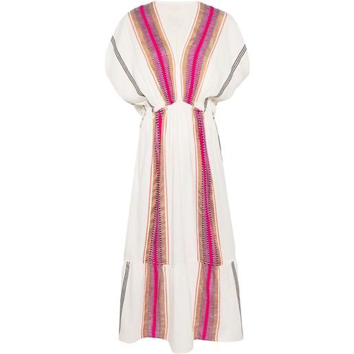 lemlem abito lungo traforato leila - multicolore