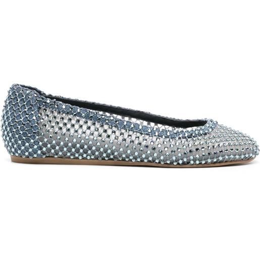 Adrizzlein Ballerine Donna In Rete Con Cinturino A Fibbia, Rosse, Larghezza Comoda, Numero 37.5 EU