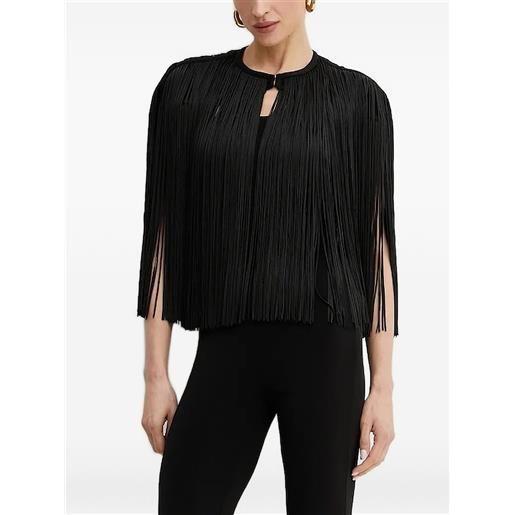 Hervé Léger blusa con frange - nero