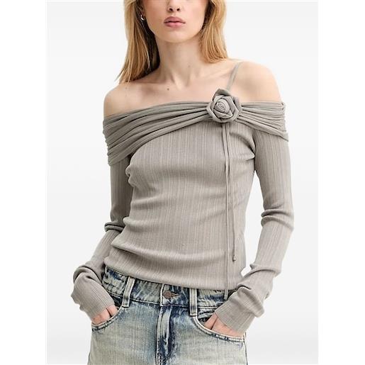 Miss Sixty top con decorazione - grigio