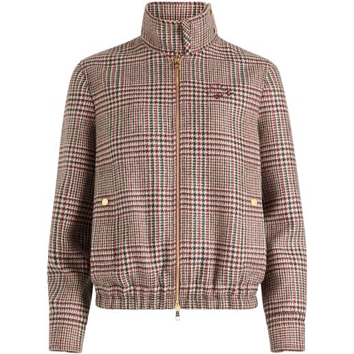 Patou bomber a collo alto - rosso