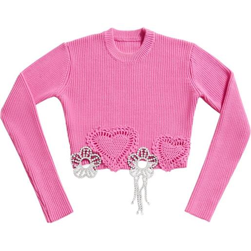 AREA maglione con decorazione - rosa