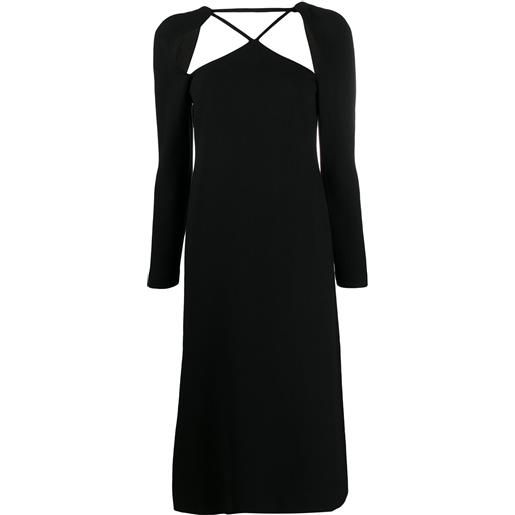 Rejina Pyo abito midi con cut-out - nero