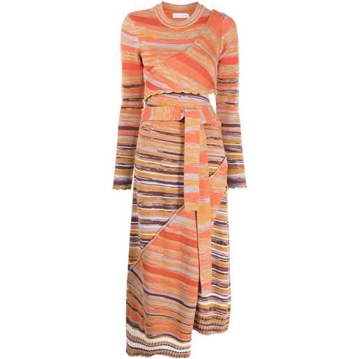 Simkhai abito con fantasia tie-dye - arancione