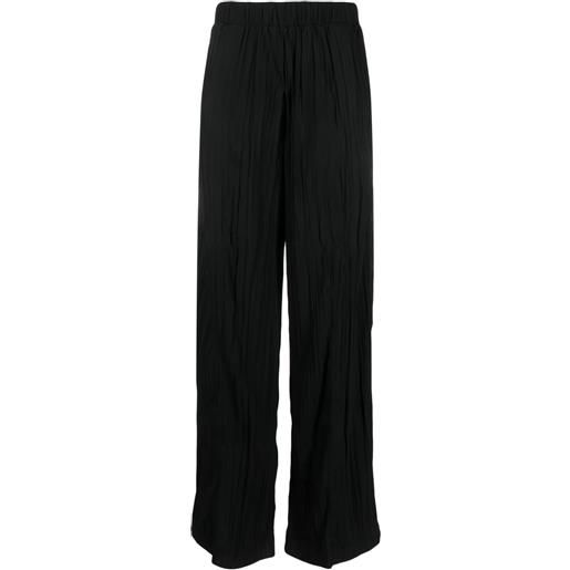 Calvin Klein pantaloni dritti plissettati - nero