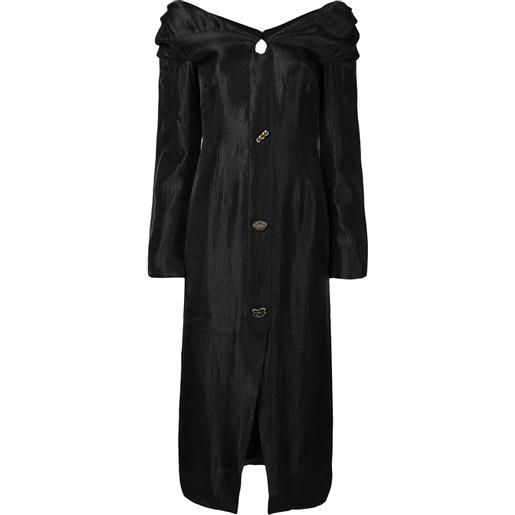 Rejina Pyo abito midi con spalle scoperte - nero