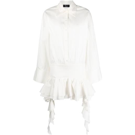 Blumarine chemisier con ruches - bianco