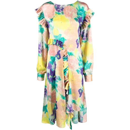 REMAIN abito lungo a fiori - giallo