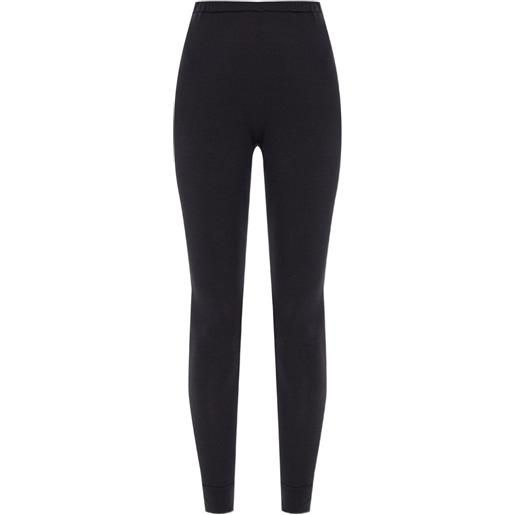 Issey Miyake leggings con vita elasticizzata - nero