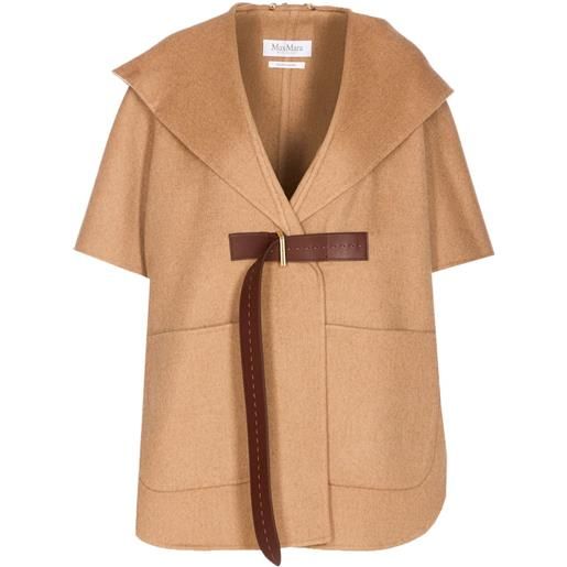 Max Mara mantella con cappuccio - toni neutri