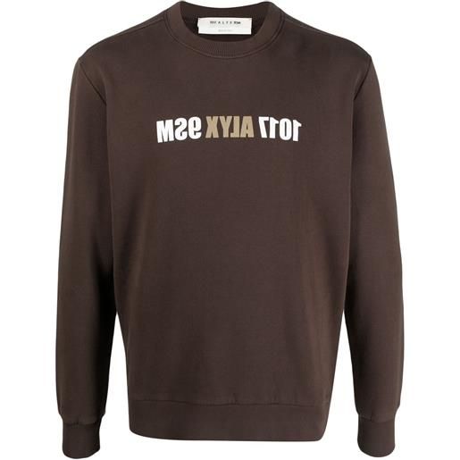 1017 ALYX 9SM felpa con stampa - marrone