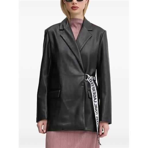 Karl Lagerfeld Jeans blazer con cintura - nero