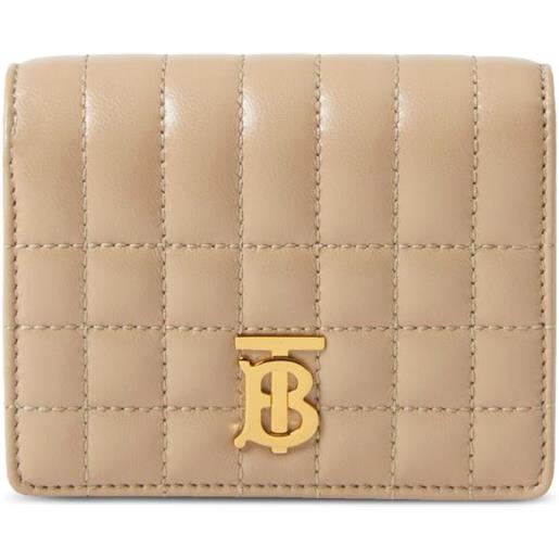 Burberry portafoglio trapuntato piccolo - toni neutri