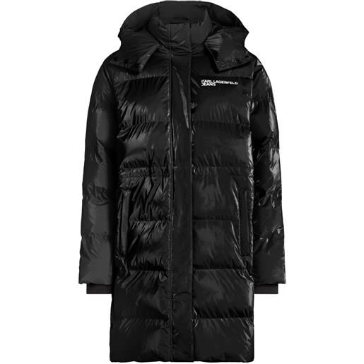 Karl Lagerfeld Jeans piumino con logo - nero