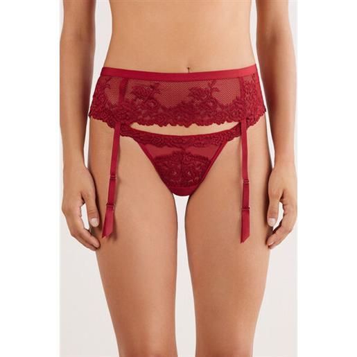Intimissimi reggicalze pretty flowers rosso