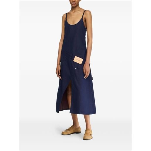 JW Anderson abito midi denim - blu