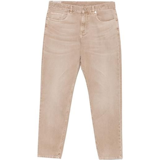 Eleventy jeans con design a cinque tasche - toni neutri