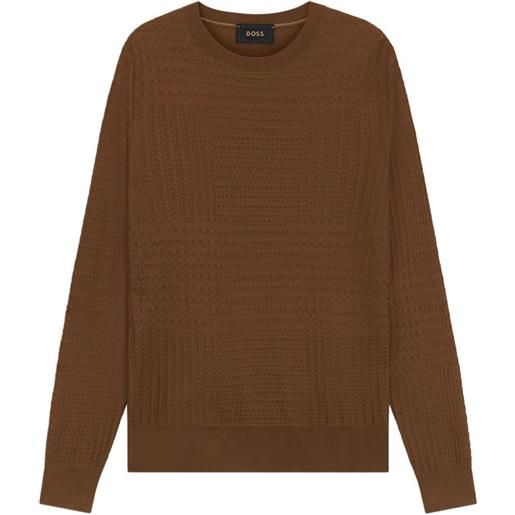 BOSS maglione a girocollo - marrone