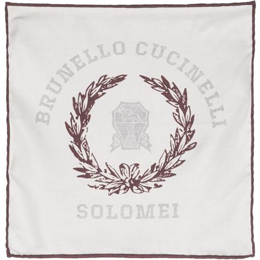 Brunello Cucinelli foulard con stampa - toni neutri