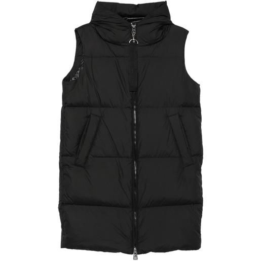 Marc O'Polo gilet trapuntato a collo alto - nero