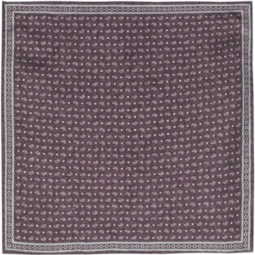 Brunello Cucinelli fazzoletto da taschino reversibile - viola