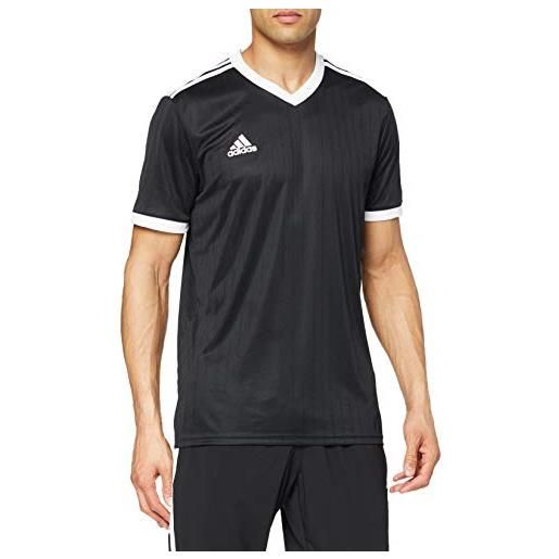 Adidas, tabela 18, maglia maniche corte, potere rosso/bianco, m, uomo