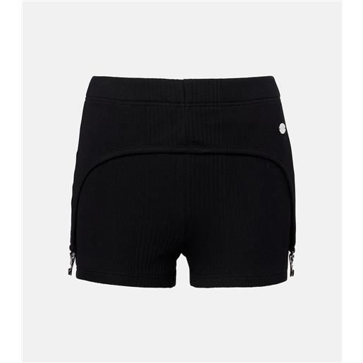 Jean Paul Gaultier shorts in jersey di cotone a coste