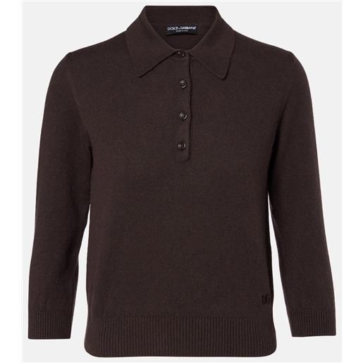 Dolce&Gabbana polo in cashmere