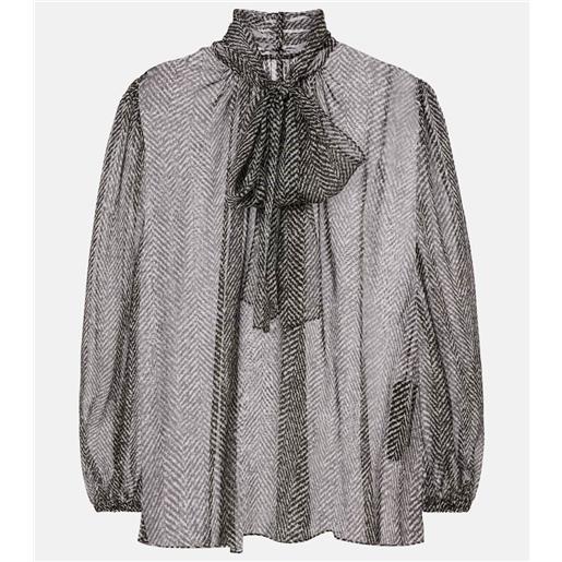 Dolce&Gabbana blusa in chiffon di seta