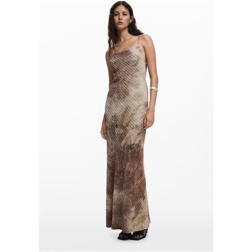 Desigual abito lungo a spalline sfumato