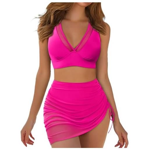 Bikini Donna AI'MAGE Due Pezzi Con Vita Alta - Costume Da Bagno Sportivo Regolabile Per Curvy - Foto 2