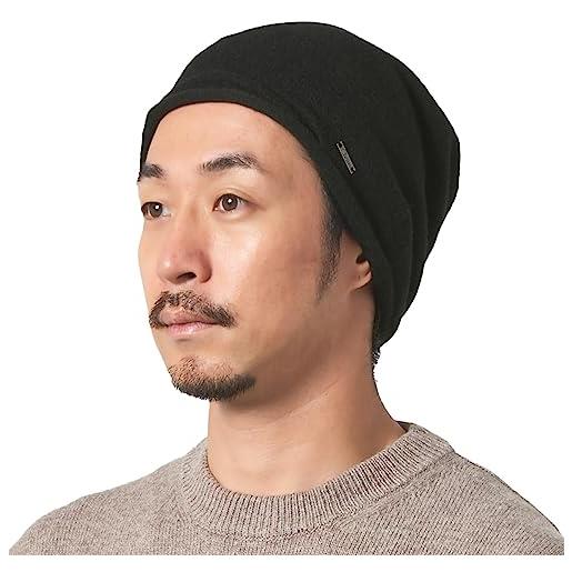 CHARM 100% cashmere cappello donna - berretto uomo di lana cachemire slouch beanie cappello invernale cuffia nero