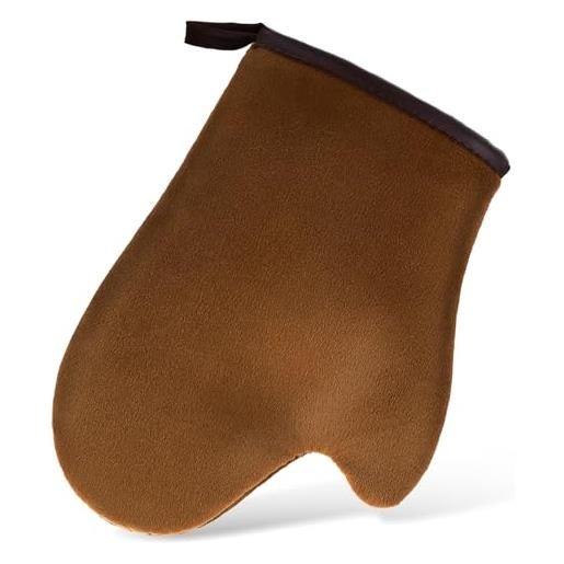 Molain guanto autoabbronzante con applicatore guanto abbronzante con pollice morbido velluto abbronzante viso per lozione mousse