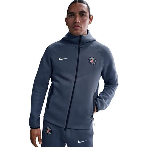 Nike felpa uomo Nike paris saint-germain tech windrunner blu
