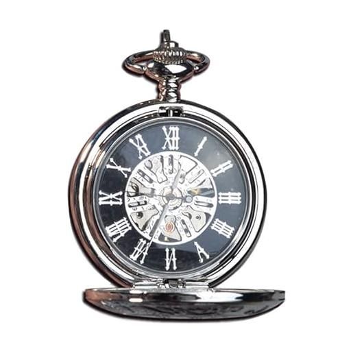 Jilijia date a live anime orologio da tasca tokisaki kurumi orologio meccanico creativo per uomini donne ragazze fan regali con catena sottile