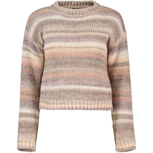 EMME MARELLA maglione girocollo crop mix lana con lurex scoli donna