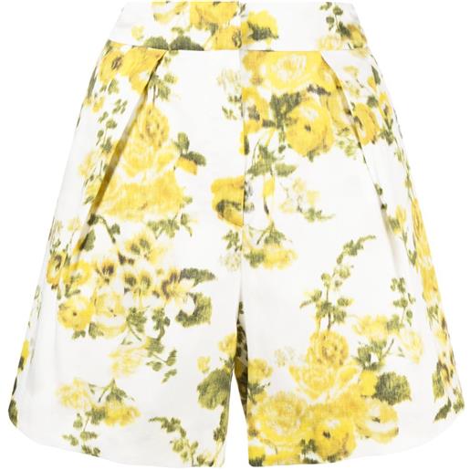 ERDEM bermuda a fiori - bianco