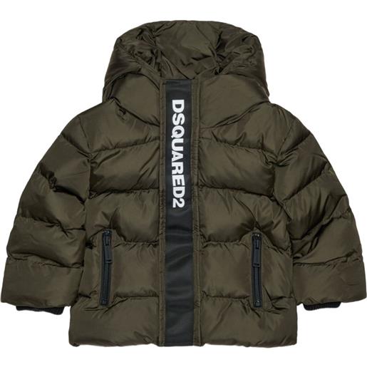 DSQUARED2 KIDS piumino con cappuccio - verde